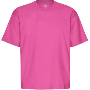 T-shirt de tamanho exagerado para mulheres Colorful Standard Organic Bubblegum Pink