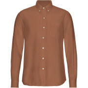 Camisa com botões Colorful Standard Organic Ginger Brown
