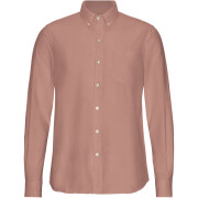 Camisa com botões Colorful Standard Organic Rosewood Mist