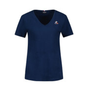 T-shirt de pescoço em v das mulheres Le Coq Sportif Essentiels N°1