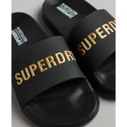 Chinelos de piscina para mulher Superdry Logo Code
