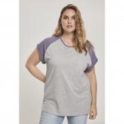 T-shirt mulher tamanhos grandes Urban Classic contrat raglan