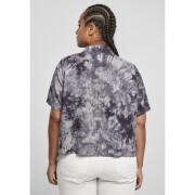 Camisa de mulher Urban Classics viscose tie dye resort (Grandes tailles)
