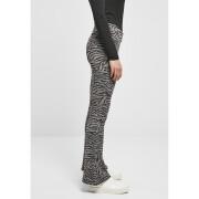 Pernas femininas de cintura alta Urban Classics zebra boot (GT)