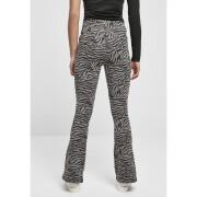Pernas femininas de cintura alta Urban Classics zebra boot